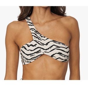 Weworwhat zebra swimsuit top